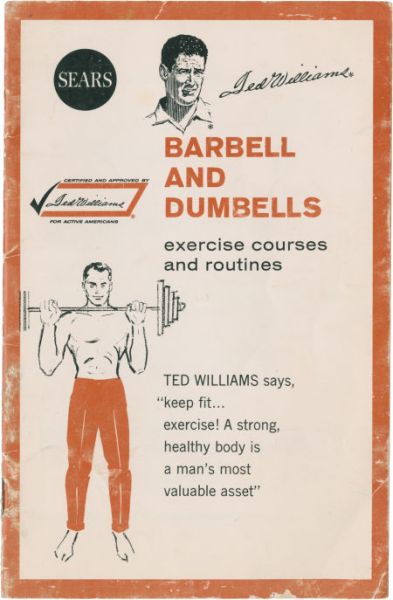 1963 Sears Barbell and Dumbells Ted Williams